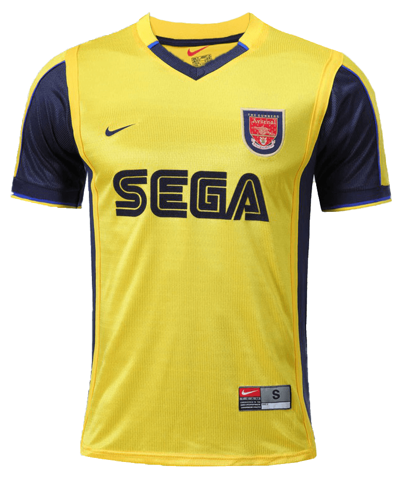 Camisa retro Arsenal 1999 2000 II Away jogador